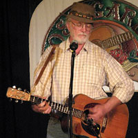 Bill Staines at the Rose Garden Coffeehouse in 2008 ~ Photo by John Cotter