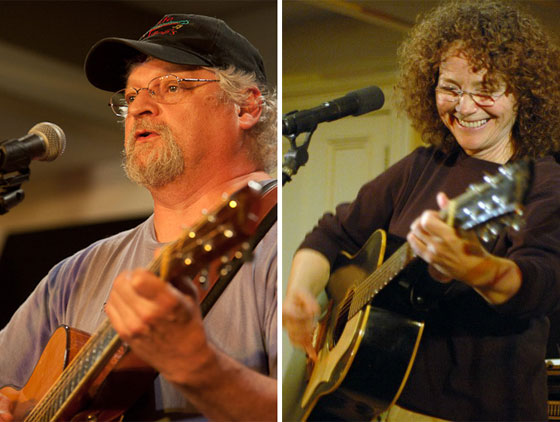 Ron Carlson and Barb Phaneuf are a pair of Massachusetts singer-songwriters who will perform at the Rose Garden on Saturday. Photos by Stephen Ide