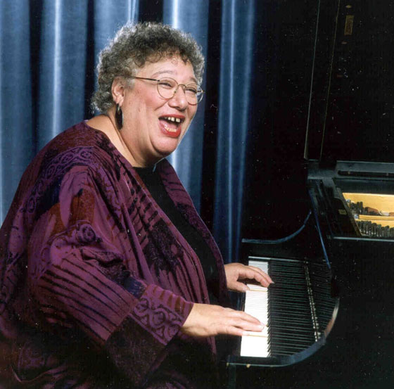 Ann Rabson at her piano. Photo: Dan Fitzpatrick