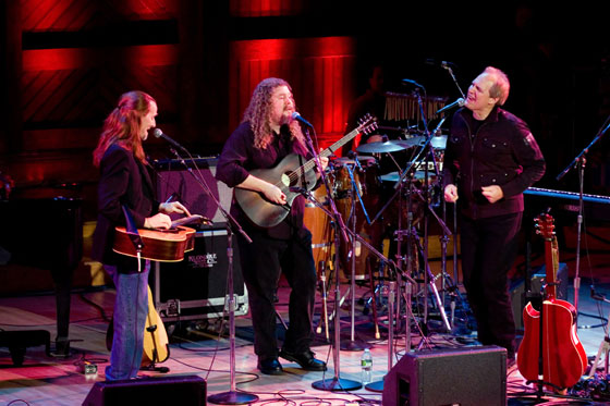 Brother Sun, with Pat Wictor, Joe Jencks and Greg Greenway, will perform Saturday, April 6, 2013 at the Rose Garden Coffeehouse in Mansfield. Photo: Jake Jacobson/Sanders Theater