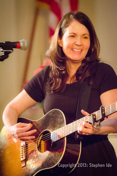 Lori McKenna performs the Rose Garden Coffeehouse in Mansfield on March 16, 2013. Photo by Stephen Ide