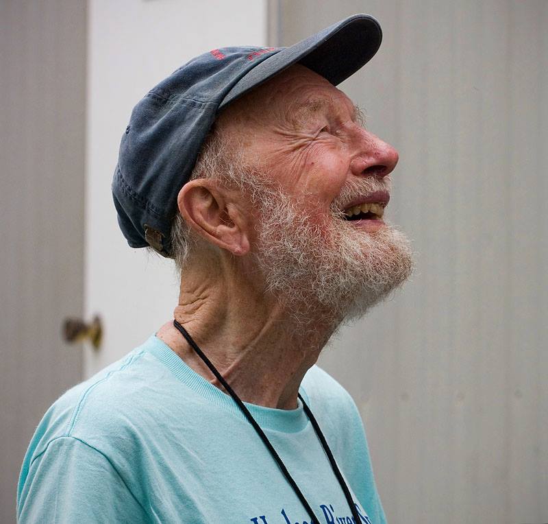 Pete Seeger at the Newport Folk Festival, 2009. Photo by Jake Jacobson, used - Pete-Seeger-Jake-Jacobson-2009