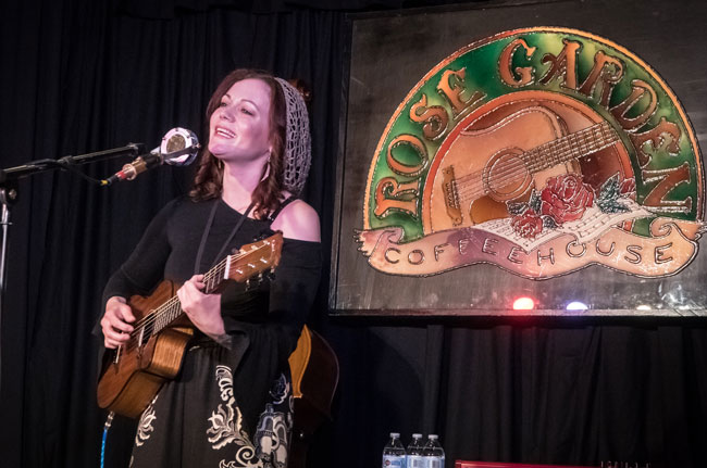 Kala Farnham performs at the Rose Garden Performing Songwriter Competition on Saturday, May 18, 2019. Photo by Stephen Ide