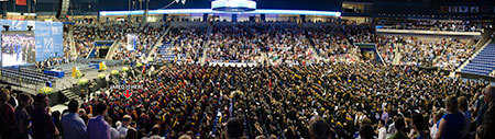 View panorama of the entire Tsongas Center