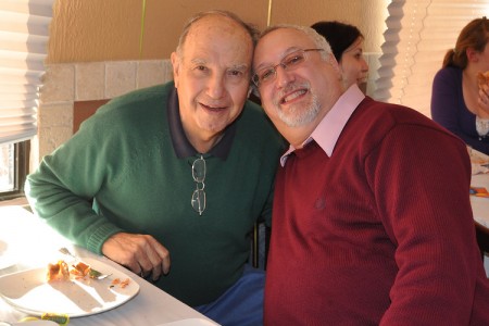Dad and I together at his 80th birthday party in 2009.