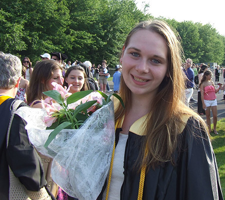 Lauren graduates from Amity High School